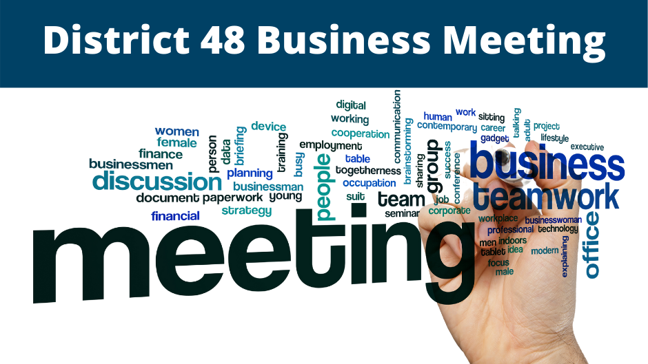 Image: District 48 Business Meeting