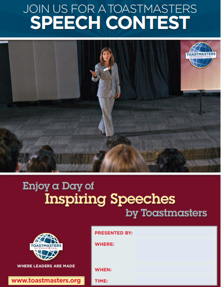 Image: Speech Contest Flier