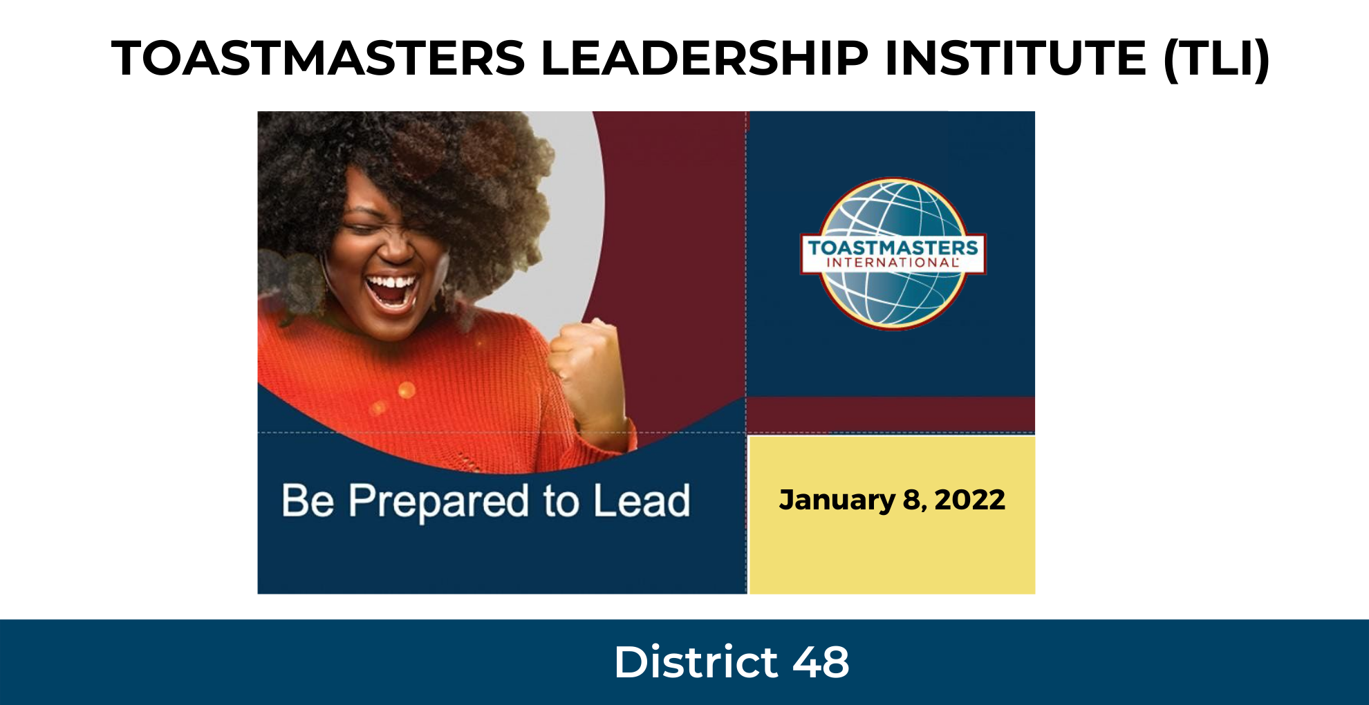 Image: Toastmasters Leadership Institute - January 8, 2022